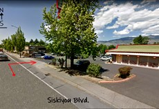 North on Siskiyou Blvd.